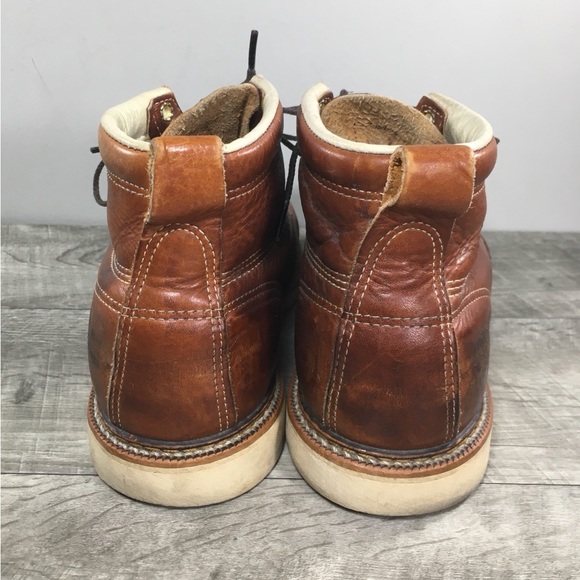 Field N Forest 8436 Independence Brown Leather Work Soft Toe Mens Boots Size 8 - Picture 5 of 10